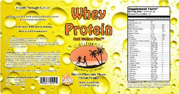 California Academy Of Health Whey Protein Gold Isolate Plus Natural Chocolate Flavor - supplement