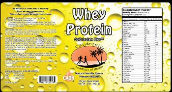California Academy Of Health Whey Protein Gold Isolate Plus Vanilla - supplement