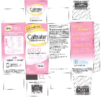 Caltrate 600+D - calcium supplement