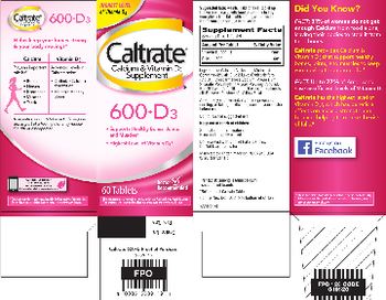 Caltrate 600+D3 - calcium vitamin d3 supplement