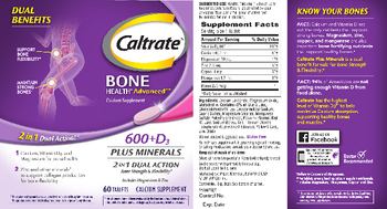 Caltrate Caltrate 600+D3 Plus Minerals - calcium supplement