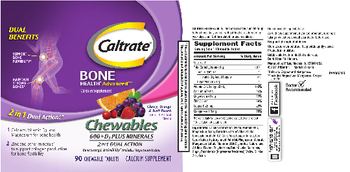 Caltrate Caltrate Chewables 600+D3 Plus Minerals - calcium supplement