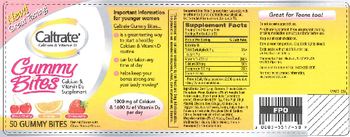 Caltrate Gummy Bites - calcium vitamin d3 supplement
