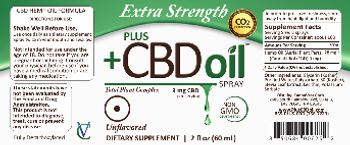 CannaVest Plus +CBD Oil Spray Unflavored - supplement