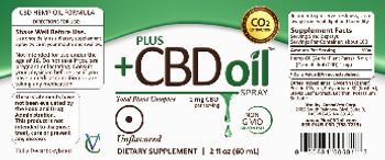 CannaVest Plus +CBD Oil Spray Unflavored - supplement