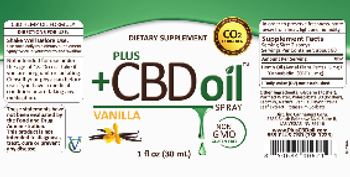 CannaVest Plus +CBD Oil Spray Vanilla - supplement