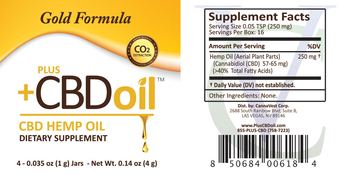 CannaVest Plus +CBD Oil - supplement