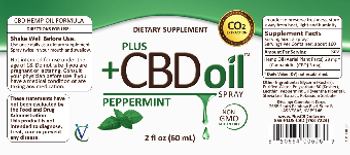 CannaVest Plus+CBD Oil Spray Peppermint - supplement