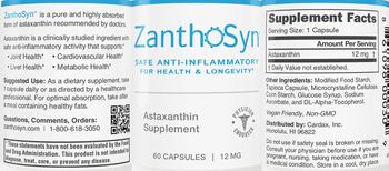 Cardax ZanthoSyn - astaxanthin supplement