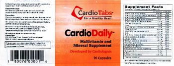 CardioTabs CardioDaily - multivitamin and mineral supplement