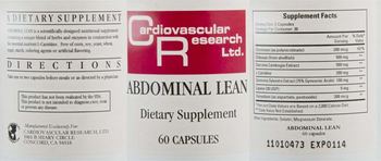 Cardiovascular Research Abdominal Lean - supplement