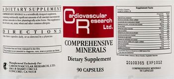 Cardiovascular Research Comprehensive Minerals - supplement