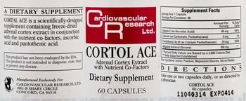 Cardiovascular Research Cortol Ace - supplement