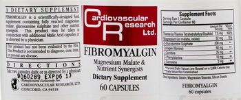 Cardiovascular Research Fibromyalgin - supplement