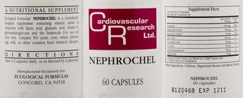 Cardiovascular Research Nephrochel - a nutritional supplement