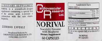 Cardiovascular Research Norival - supplement