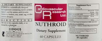 Cardiovascular Research Nuthroid - supplement