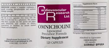 Cardiovascular Research Omnicholine - supplement