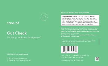 Care/of Gut Check - supplement