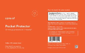 Care/of Pocket Protector - supplement