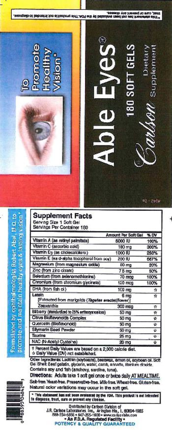 Carlson Able Eyes - supplement