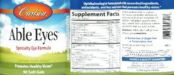 Carlson Able Eyes - supplement