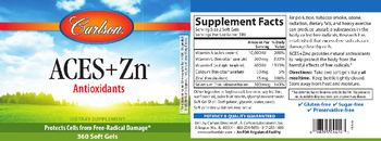 Carlson Aces + Zn - supplement