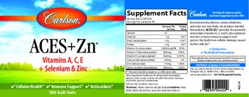 Carlson ACES+Zn - supplement