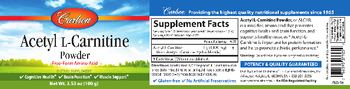 Carlson Acetyl L-Carnitine Powder - supplement