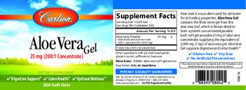 Carlson Aloe Vera Gel 25 mg - supplement