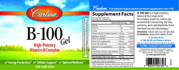 Carlson B-100 Gel - supplement