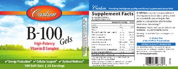 Carlson B-100 Gels - supplement