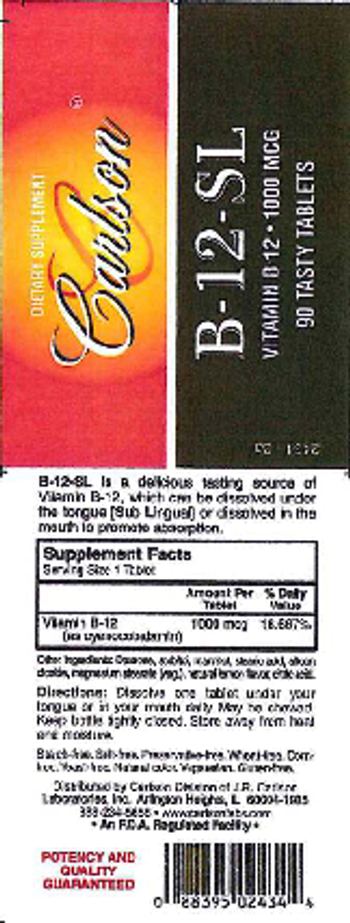Carlson B-12-SL - supplement