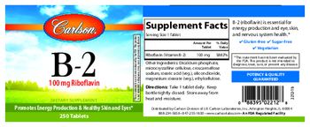 Carlson B-2 100 mg - supplement