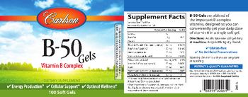 Carlson B-50 Gels - supplement