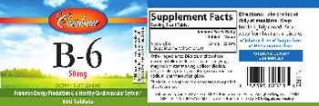 Carlson B-6 50 mg - supplement