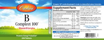 Carlson B Compleet 100 - supplement