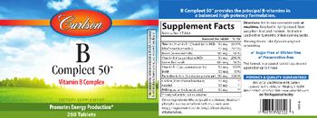 Carlson B-Compleet 50 - supplement