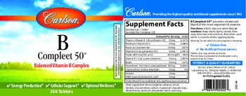 Carlson B-Compleet-50 - supplement