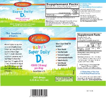 Carlson Baby's Super Daily D3 400 IU (10 mcg) - supplement