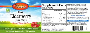 Carlson Black Elderberry Gummies Natural Berry Flavor - supplement