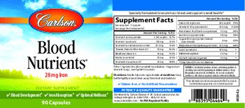 Carlson Blood Nutrients - supplement