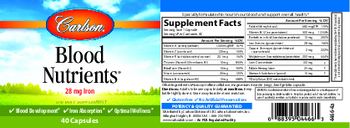 Carlson Blood Nutrients - supplement