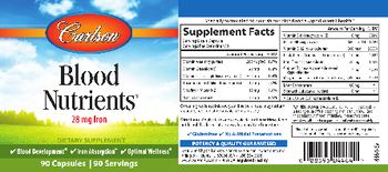 Carlson Blood Nutrients - supplement