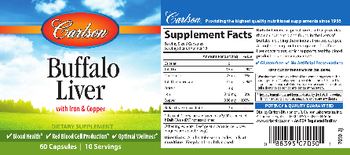 Carlson Buffalo Liver - supplement
