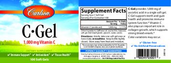 Carlson C-Gel 1,000 mg - supplement