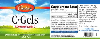 Carlson C-Gels - supplement