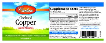 Carlson Chelated Copper - supplement