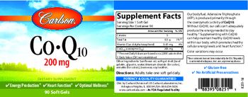 Carlson Co-Q10 200 mg - supplement