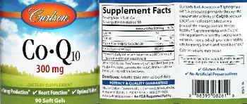 Carlson Co-Q10 300 mg - supplement